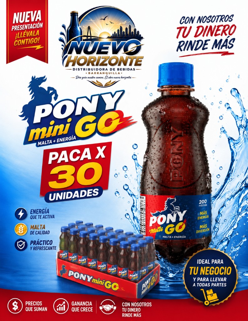 Pony mini Go 200ml x 30