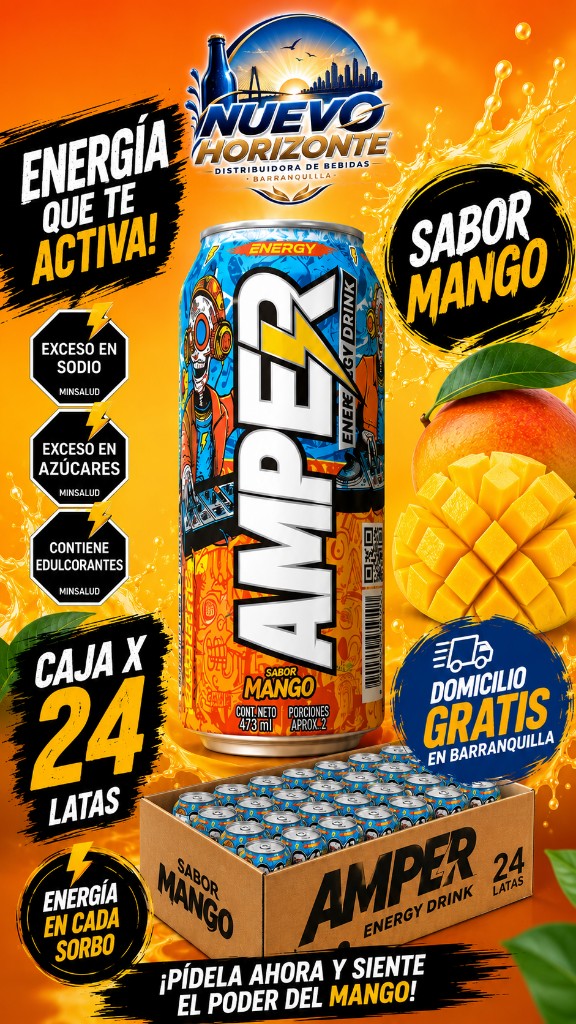 Amper Mango 473ml caja x 24