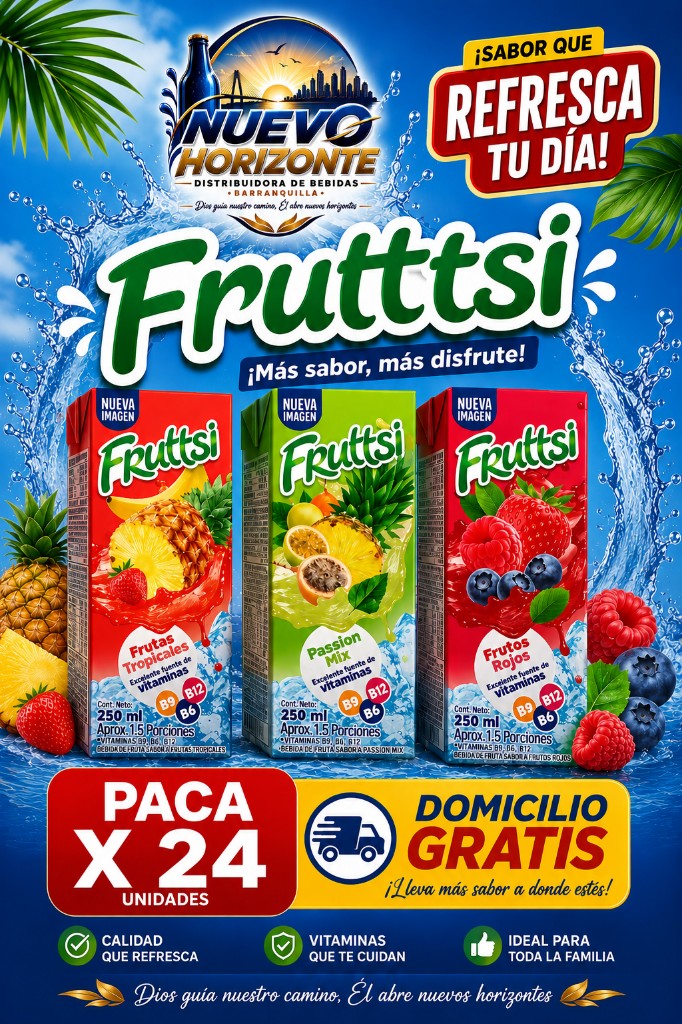 Fruttsi tropical tetra 250 ML x 24