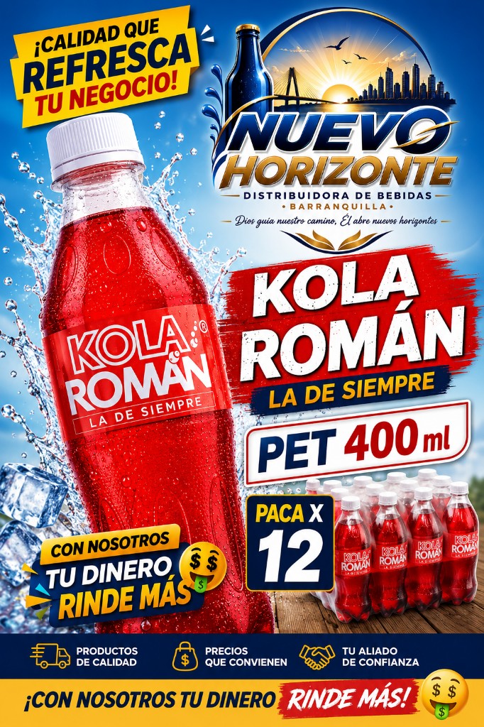 Kola Román 400ml x 12 une