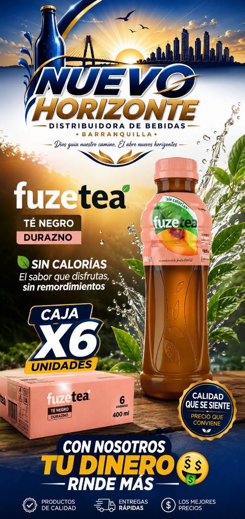 Fuze Tea durazno x 6