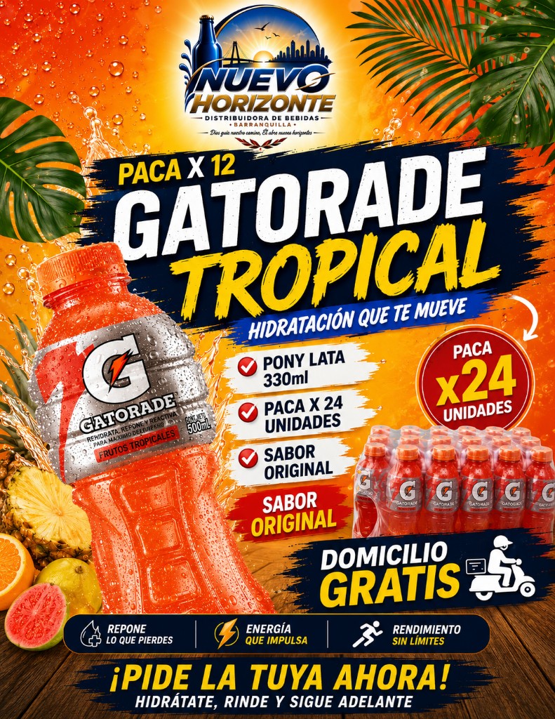 Gatorade tropical 500ml x 12