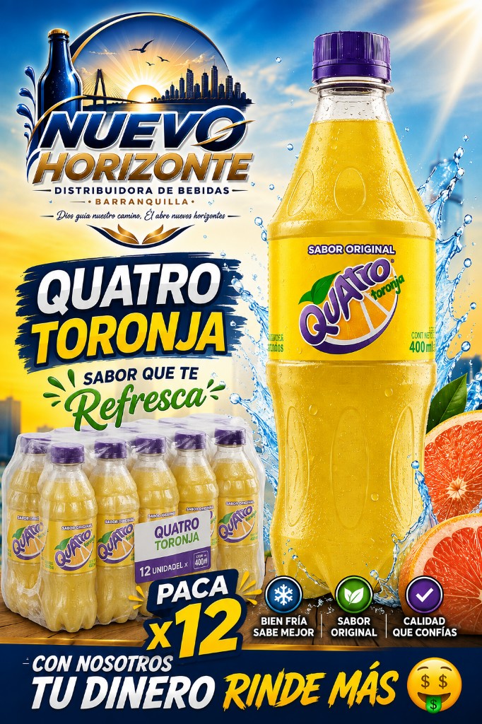 Quatro toronja 400ml x 12und