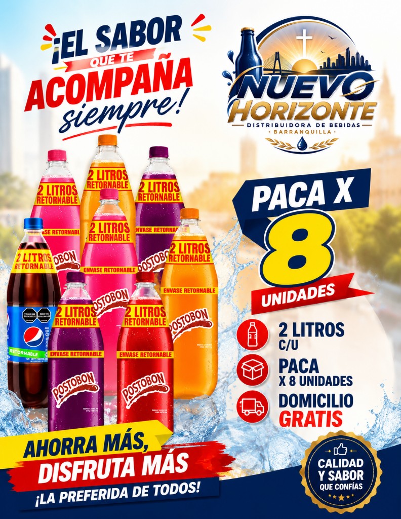 Postobon PRB 2LT UVA X 8