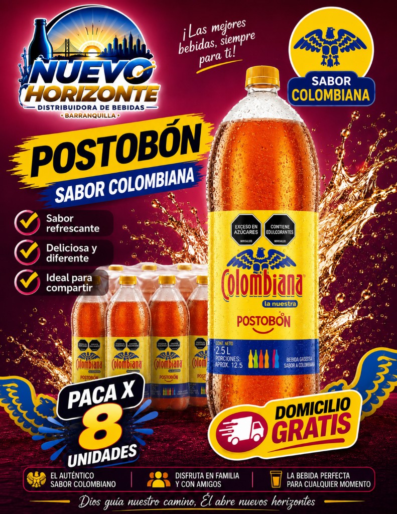 Postobon Colombiana 2.5L x 8