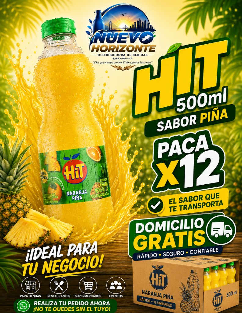 Hit Naranja Piña 500ml x 12