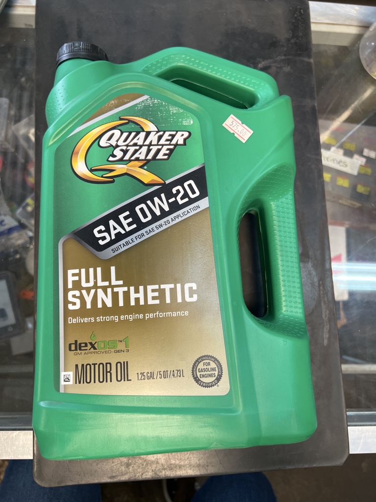 Quaker 0w20 ful sintetico garrafa