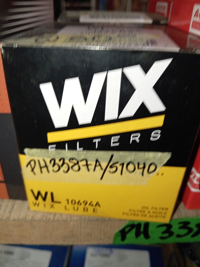 Wix filter pH 3387 / 51 040