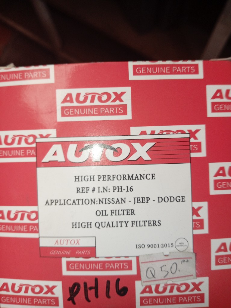Autos filtro de aceite nissan Jeep Dodge