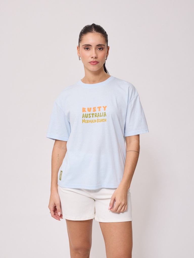 Remera Rusty Takila Celeste