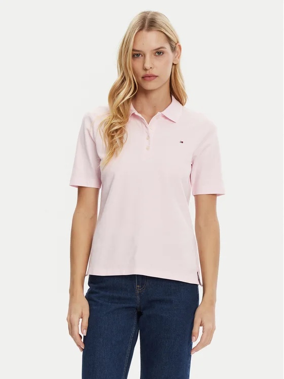 Remera Polo Tommy Hilfiger Rosa