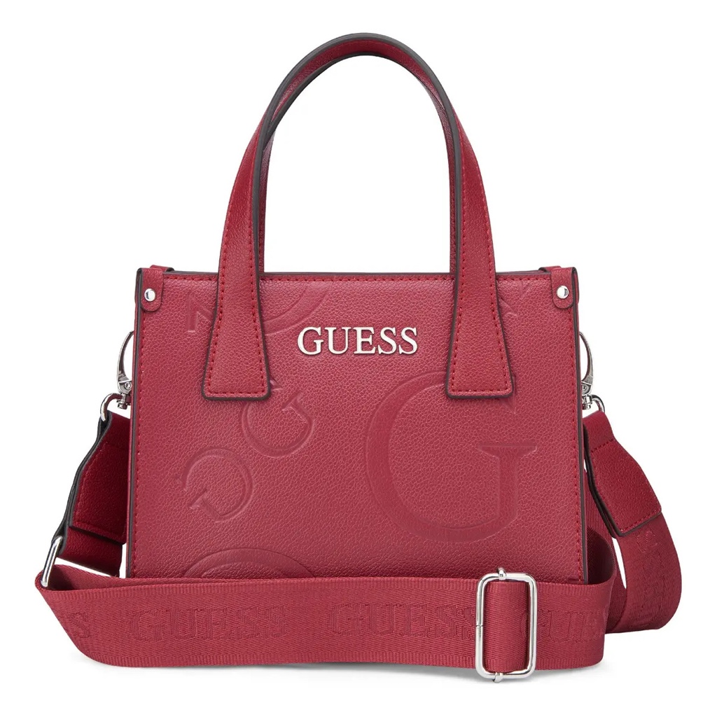 Bandolera Guess Factory burgundy