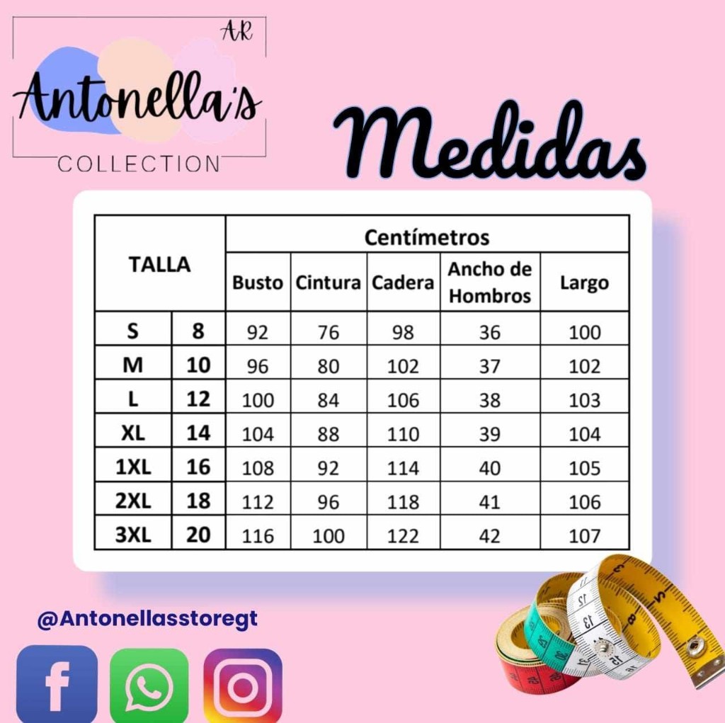 Tabla de Medidas