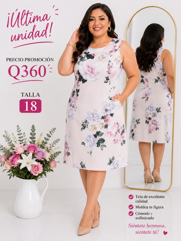 Vestido Rosado Floral