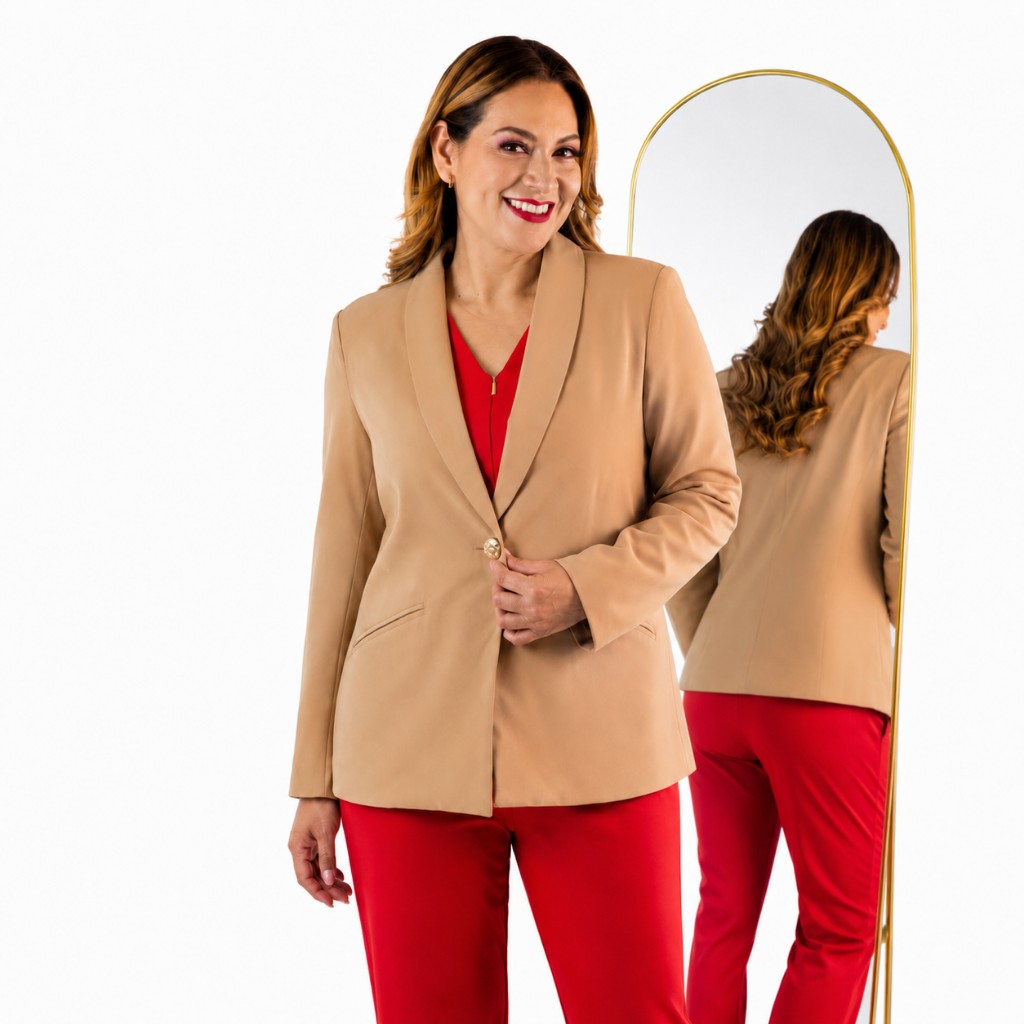 Blazer Color Camel