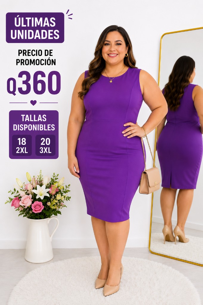Vestido Uva Recto