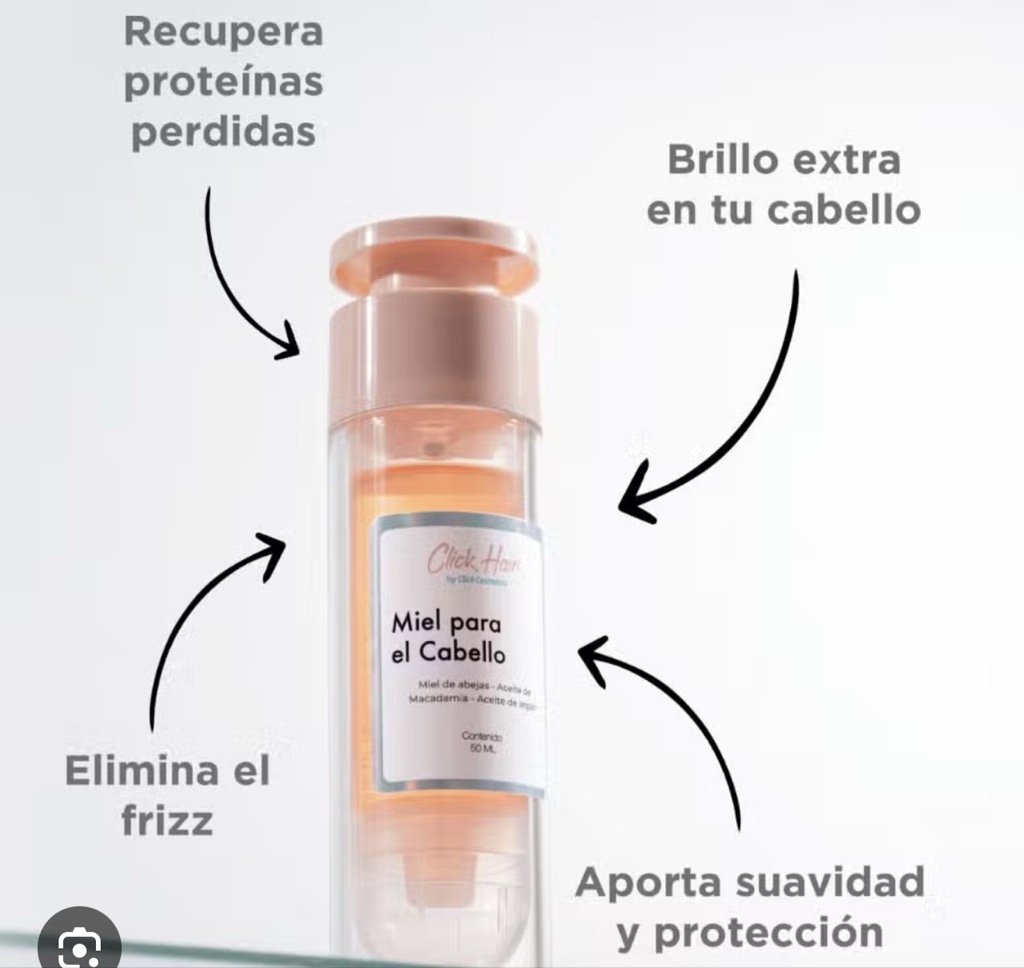 Click Hair miel para el cabello