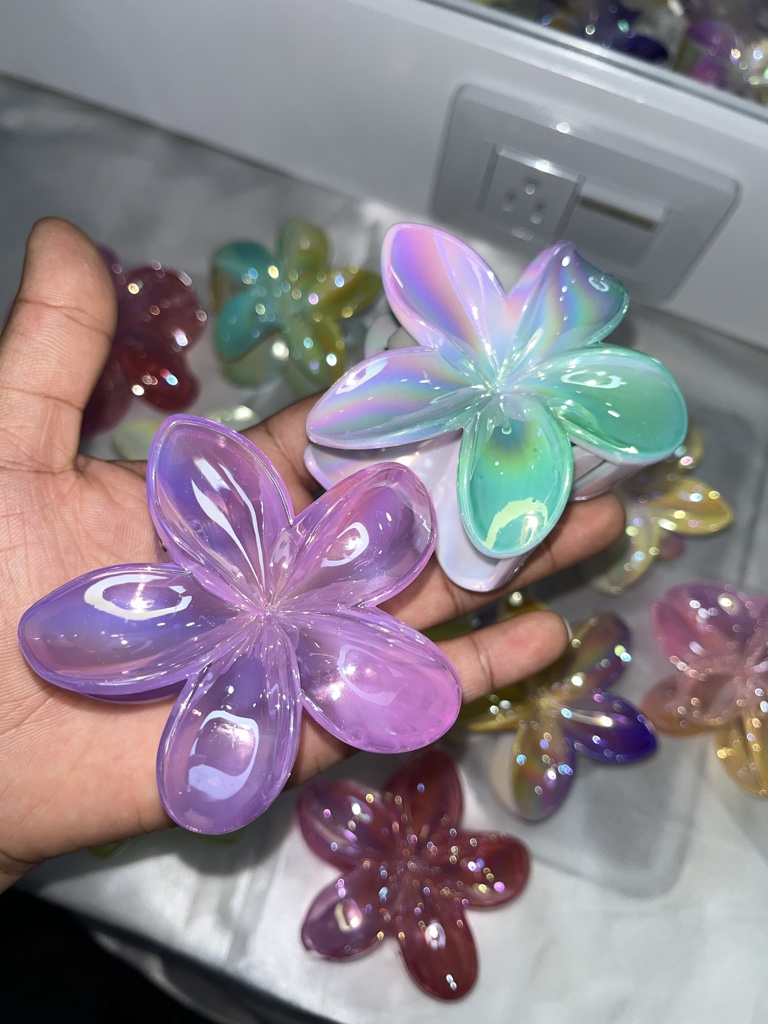 Ganchos flor brillante