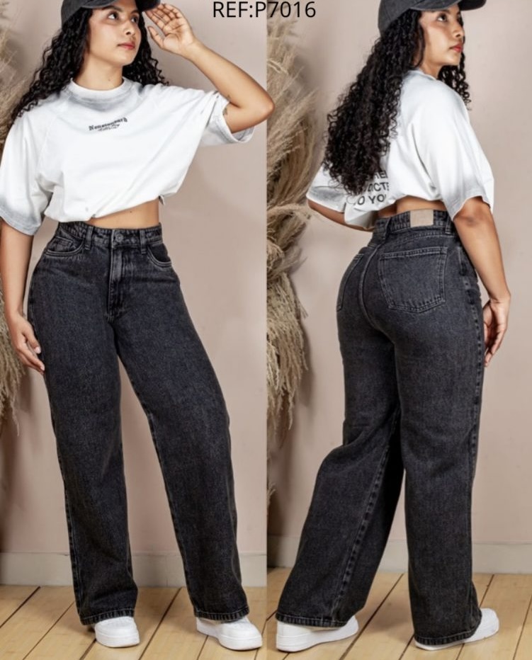 Palazzo denim humo