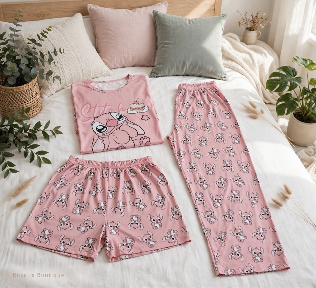 PIJAMA STIK ROSA