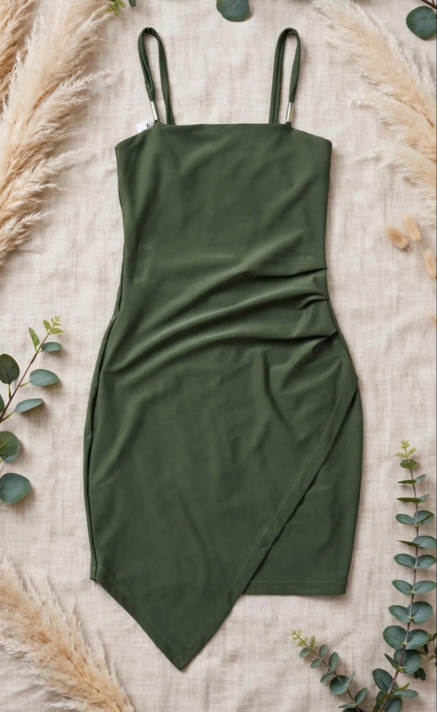 VESTIDO VERDE CORTO