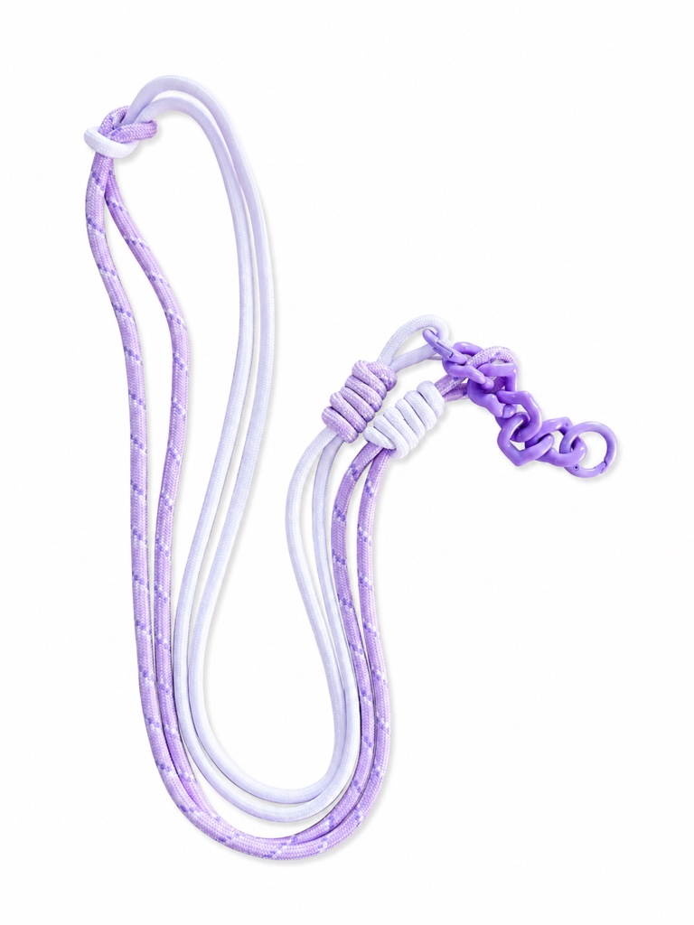 Cordón Abanico morado para mascota