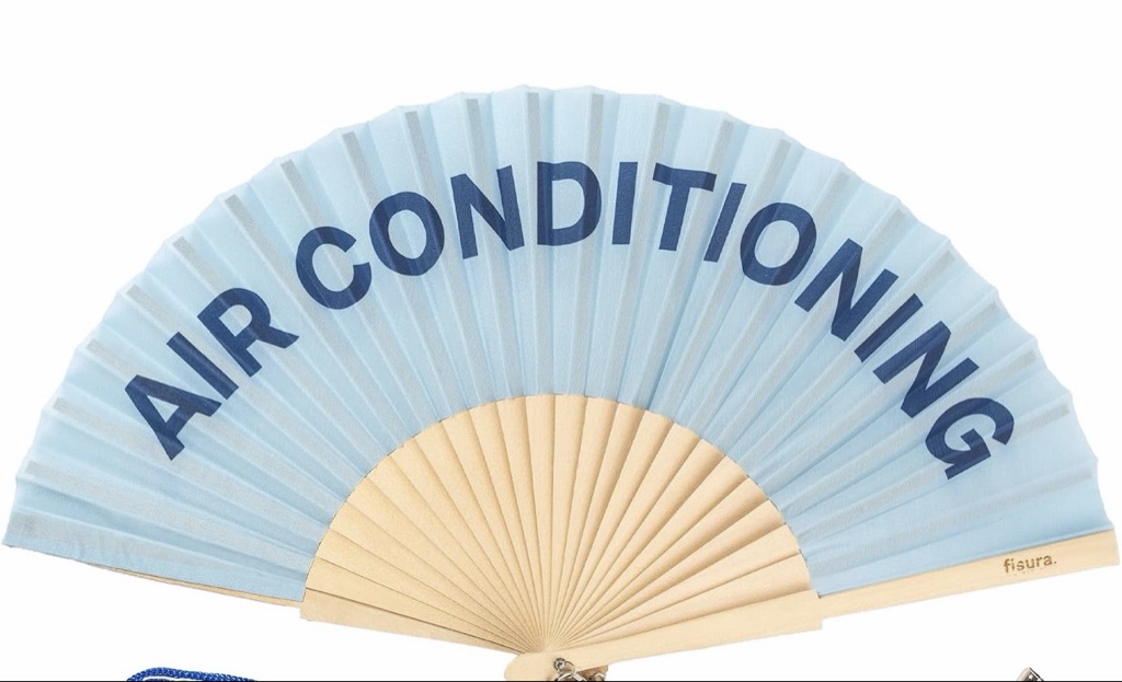 Abanico Air Conditioning azul
