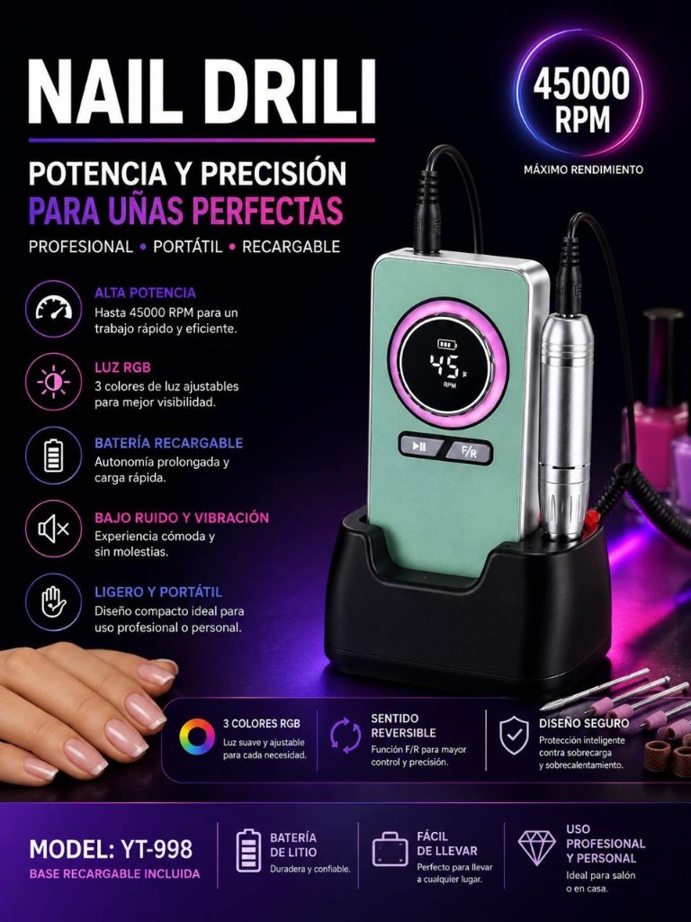 Drill YT-998 inalambrico 45 mil RPsm