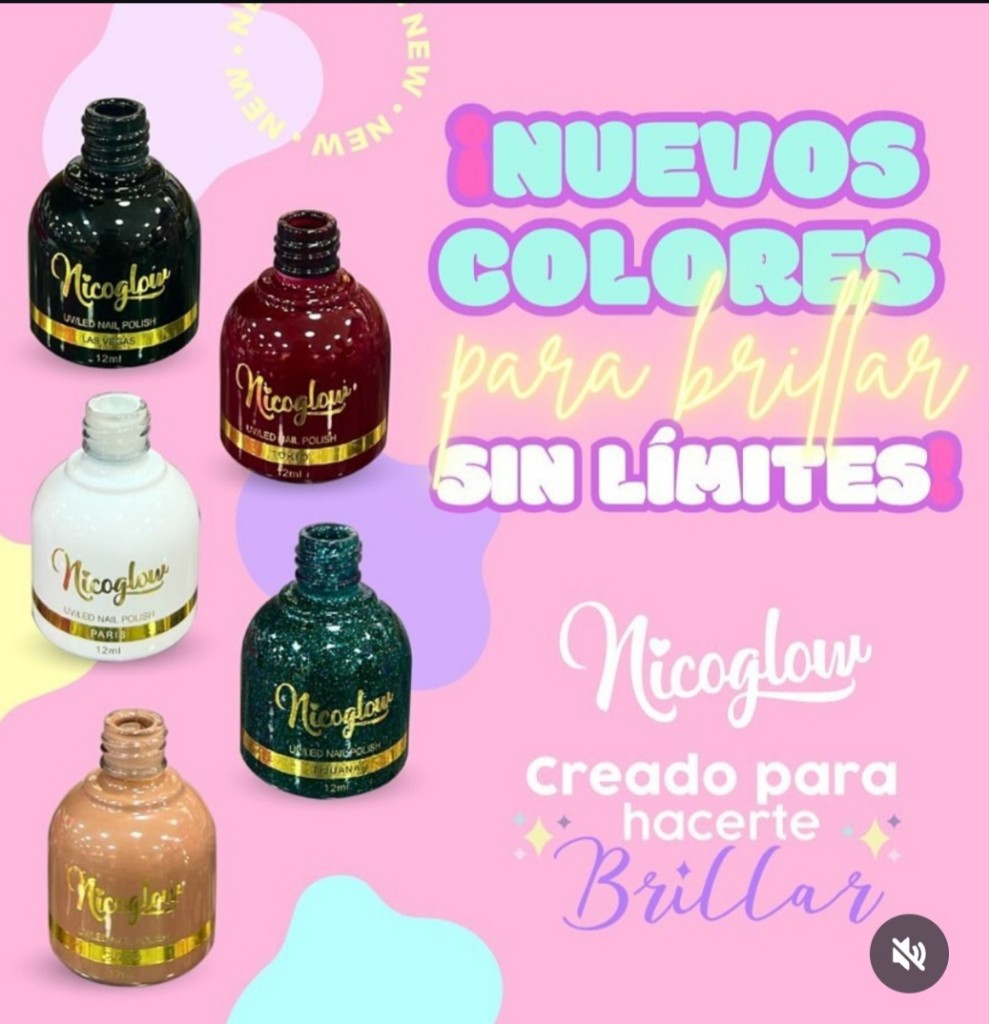 Nicoglow esmalte semipermanente colores surtidos