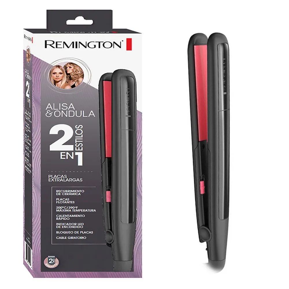 Plancha Remington 2 en 1 aliza y ondula