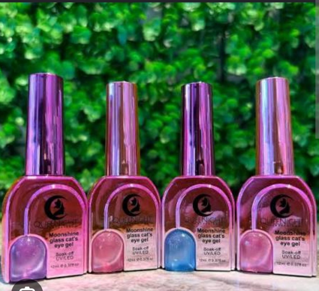 Moonshine glass esmalte ojo gato gel rosa