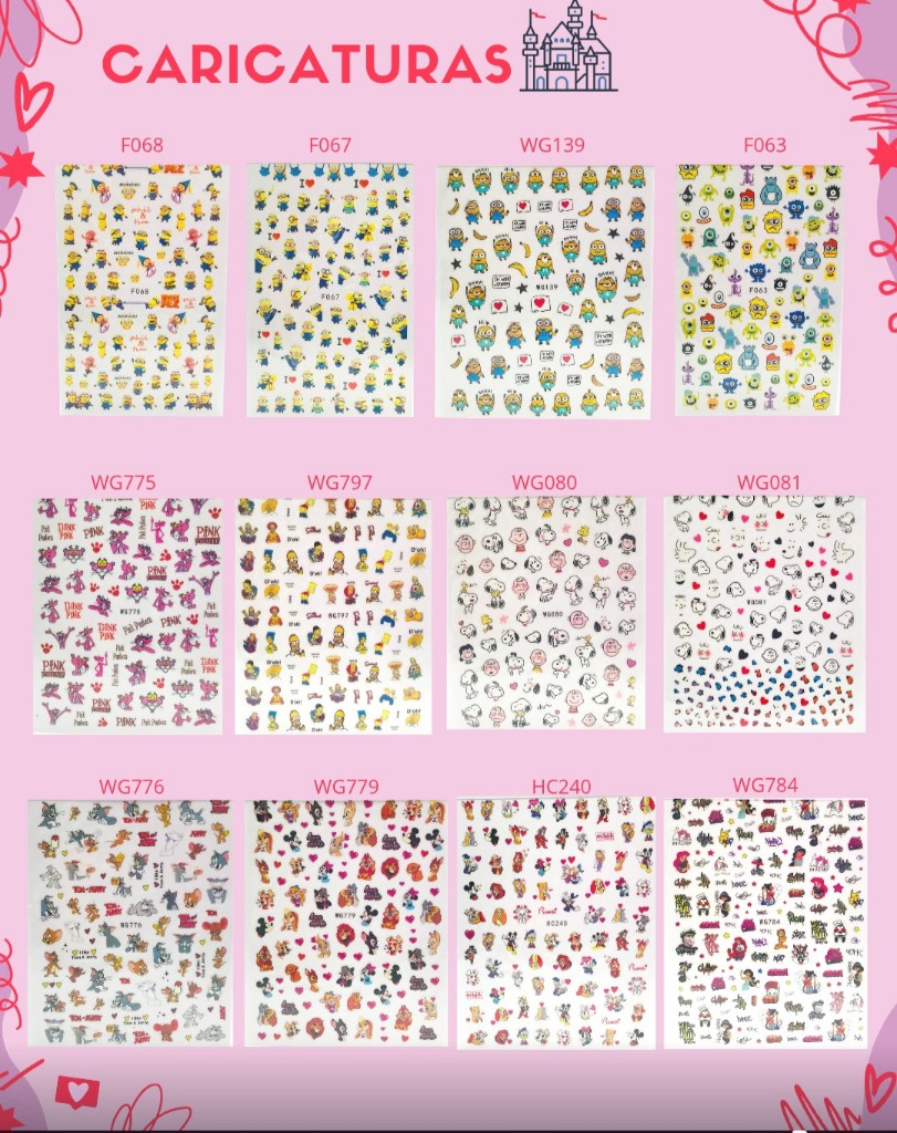 Sticker surtido uñas