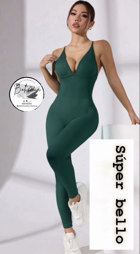 enterizo talla S verde