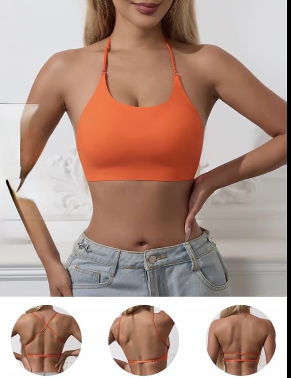 Top naranja talla única