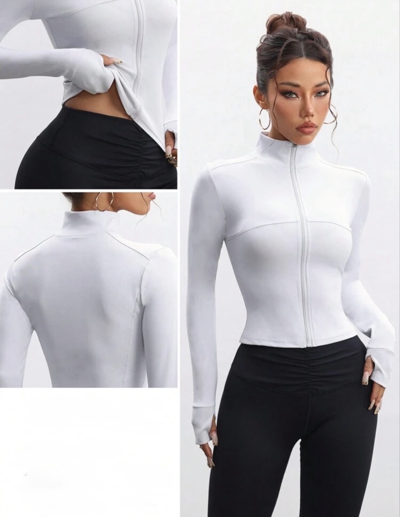 Chaqueta gris clara