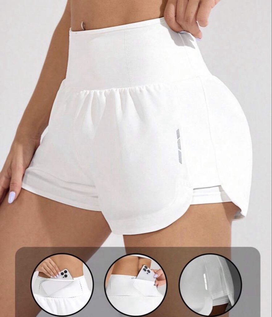 Pantaloneta de running bolsillos