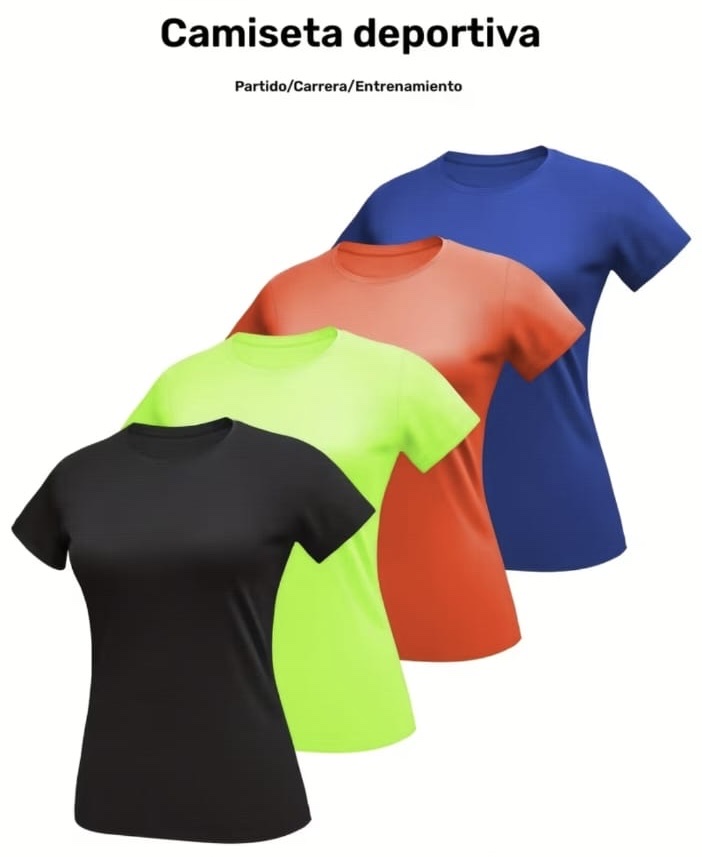 Camiseta deportiva tela fresca