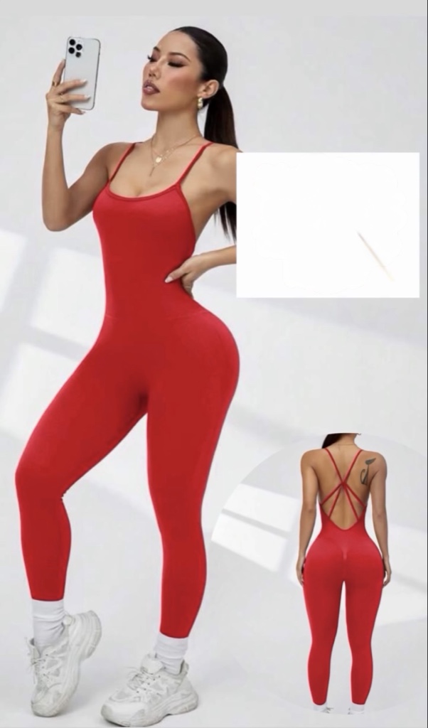 Enterizo rojo Ángela talla L