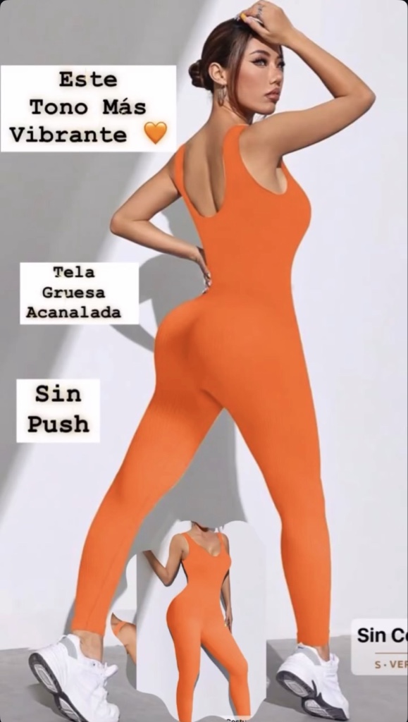 Enterizo acanalado sin Push Up