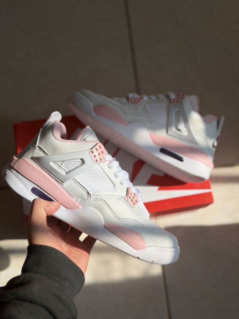 RETRO 4 BLANCA/ROSA