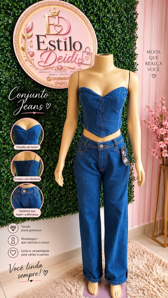 Conjunto jeans azul