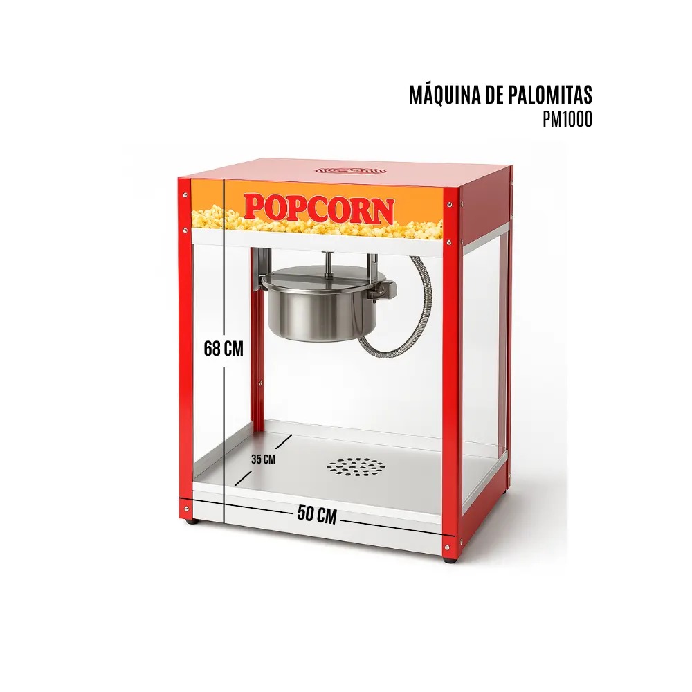 Máquina de palomitas grande