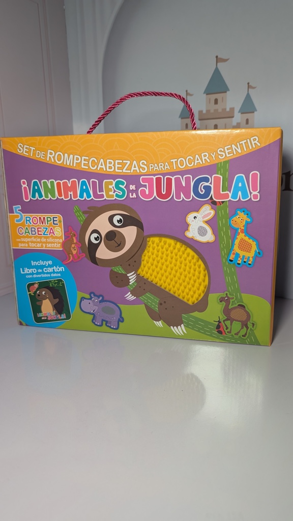 Rompecabezas para tocar y sentir - Animales de la jungla