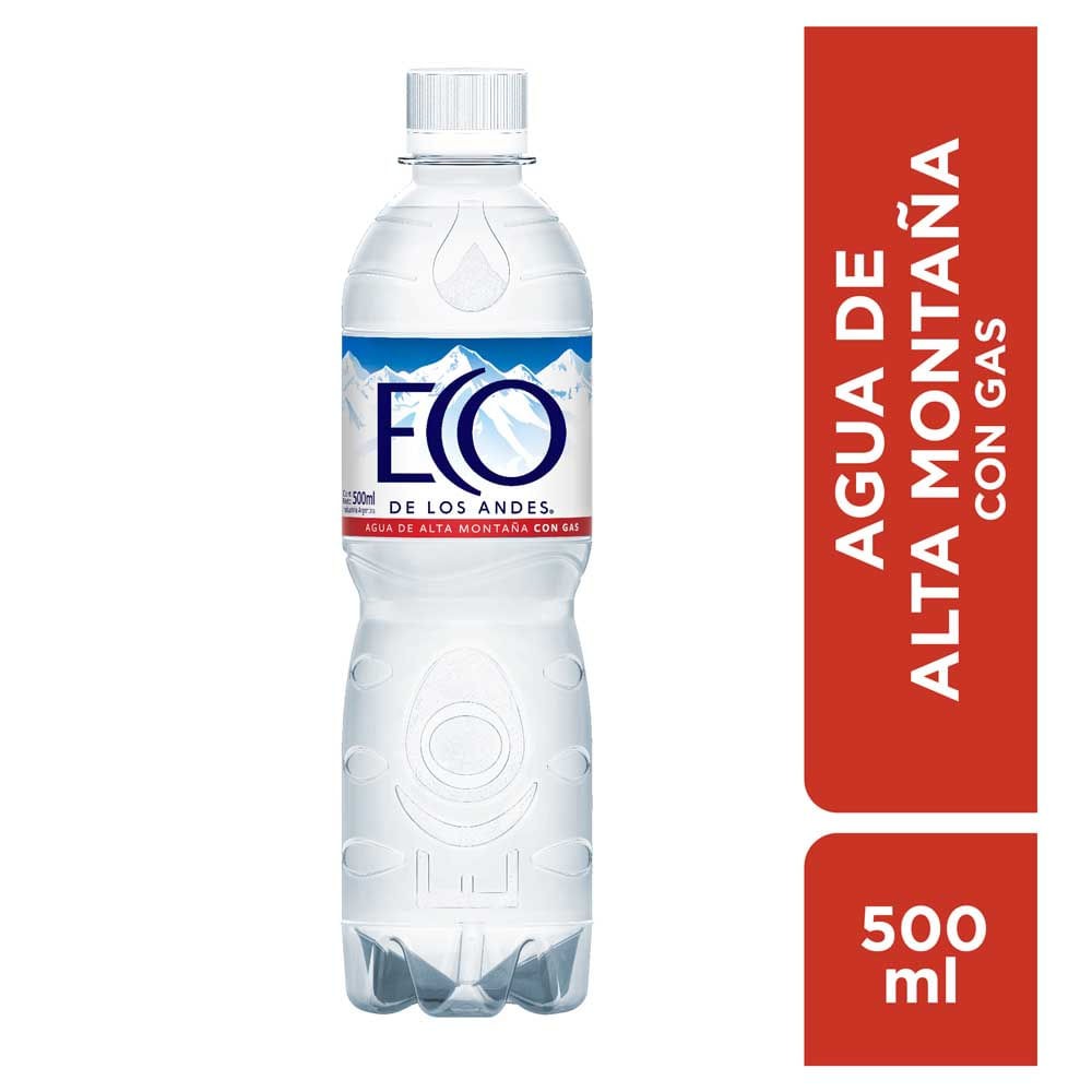 Agua Eco De Los Andes C/Gas 500ml