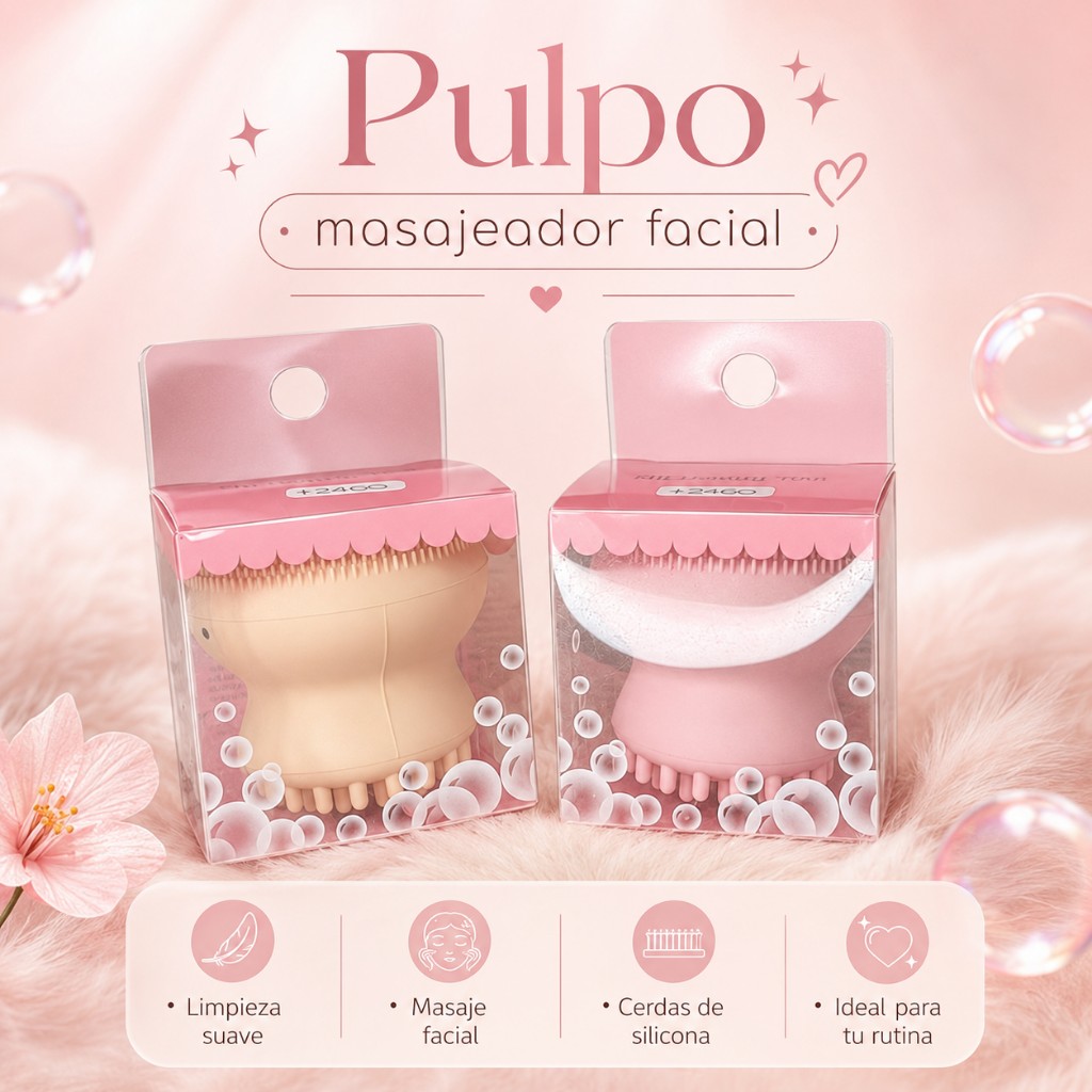 Pulpo limpiador facial