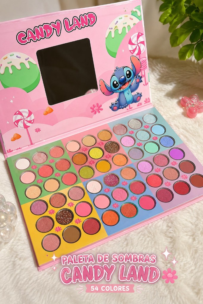 Paleta de sombras x54 colores