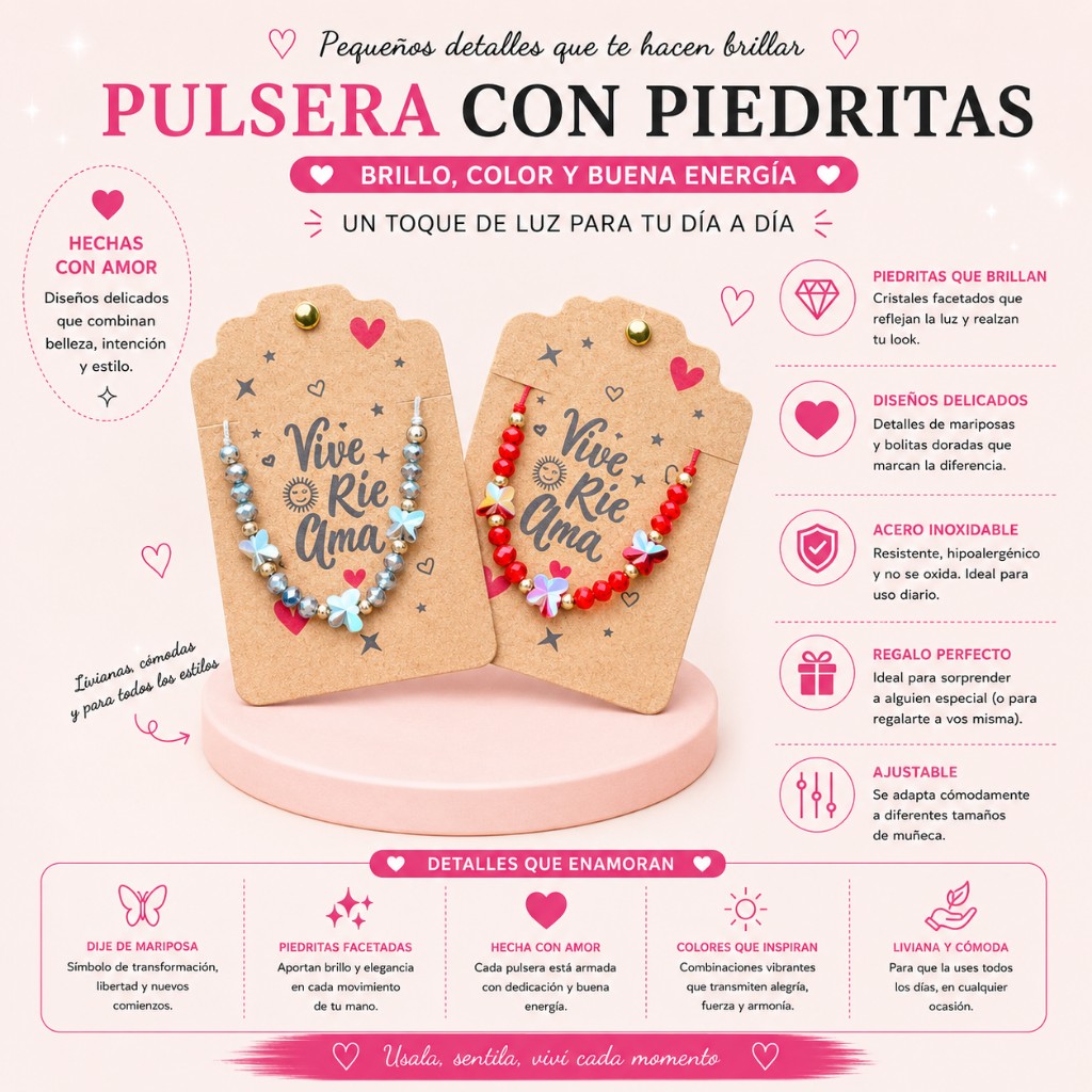 Pulsera con piedras