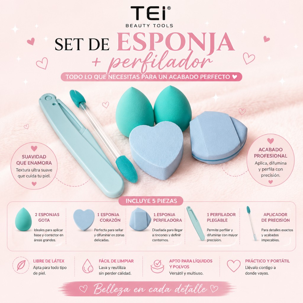 Set de esponjas + perfilador