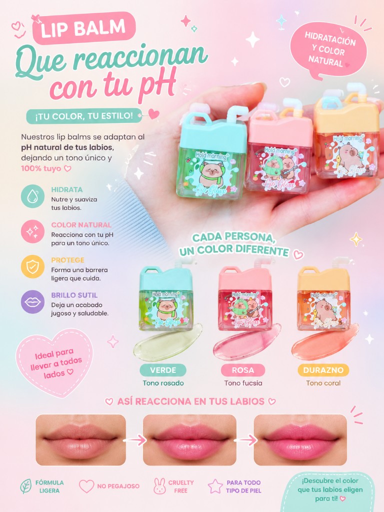 Labial gloss jugo