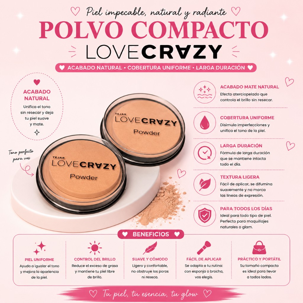 LoveCrazy polvo compacto